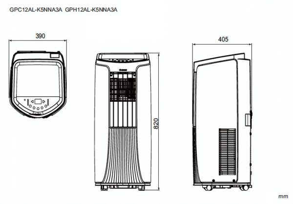 Przenośny GREE Moma do małego mieszkania, pokoju max. 30m2 Klimatyzator do małego biura GREE