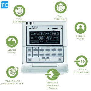 Zestaw GWH12YC-K6DNA1A klimatyzacja GREE AMBER STANDARD A+++, o mocy 3.81kW, do 40m2, 3 pomieszczeń 4 pomieszczeń 3 pomieszczenia AMBER STANDARD