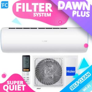 Dawn Plus, A+++ R32, 2.6kW, 3.5kW, 5kW Klimatyzacja do małej sypialni 15m2, małego biura 35m2, małego mieszkania 35m2, 40m2, 45m2, 50m2