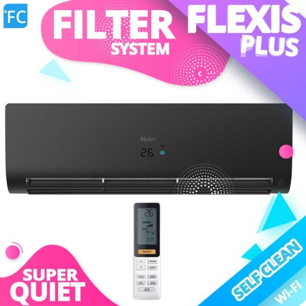 HAIER Flexis Plus Black Matt A+++ R32