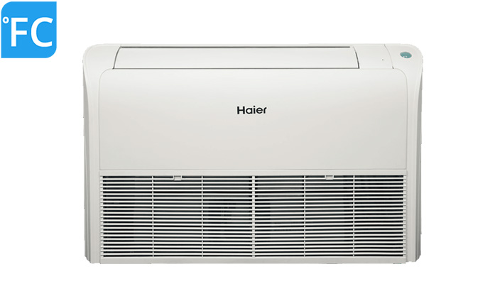 HAIER klimatyzator Przypodłogowo-sufitowy A++ R32 3.5kW, 5.0kW, 7.1kW do mały salon fryzjerski 50m2, piekarnia 55m2, apteka 60m2, kwiaciarnia 70m2, małe gabinety lekarskie, małe biura.s