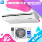 HAIER klimatyzator Przypodłogowo-sufitowy A++ R32 3.5kW, 5.0kW, 7.1kW do mały salon fryzjerski 50m2, piekarnia 55m2, apteka 60m2, kwiaciarnia 70m2, małe gabinety lekarskie, małe biura