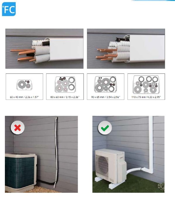 ELEMENTY ŁĄCZĄCE KORYTKO INSTALACYJNE OPTIMAL DUCT - długość 2 metry HERO