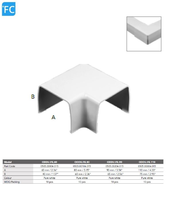 ELEMENTY ŁĄCZĄCE Kolano 90° OPTIMAL DUCT