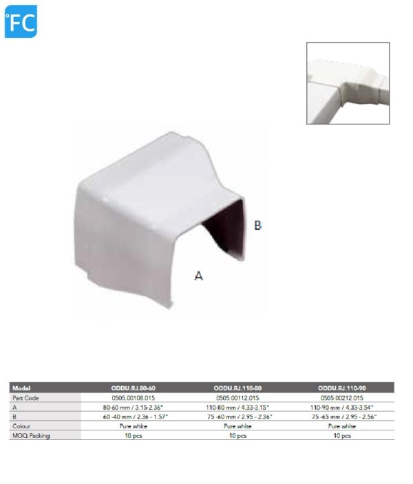 ELEMENTY ŁĄCZĄCE Redukcja OPTIMAL DUCT